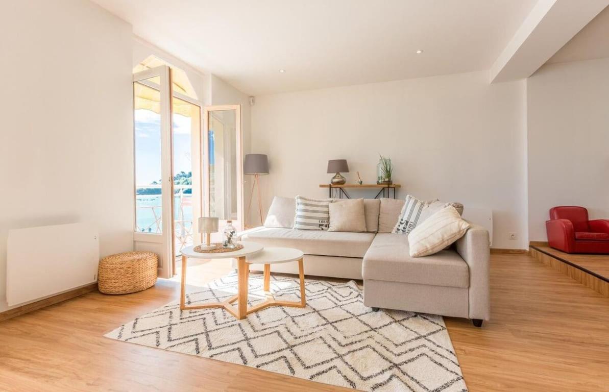 Les Pieds Dans L'Eau - Bel Appartement - Vue Mer Cancale Bagian luar foto
